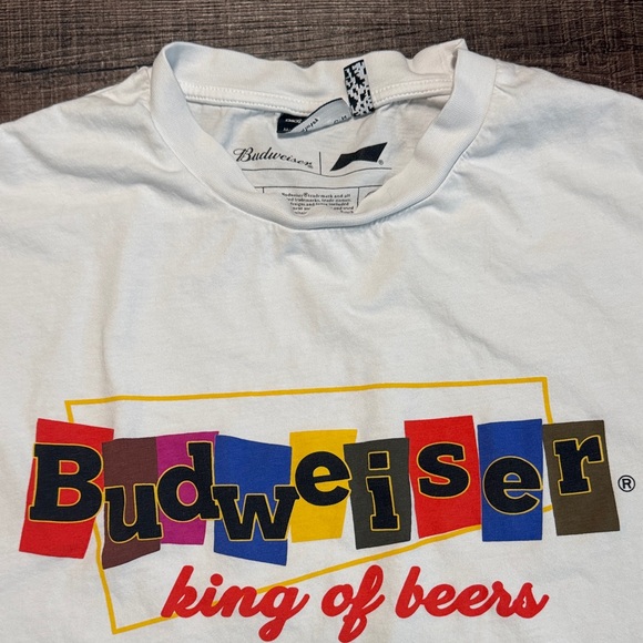 ASOS White Budweiser King 👑 Of Beers Graphic Tee - Picture 5 of 9